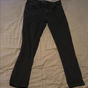Slim Black Denim Jeans Classic Style
